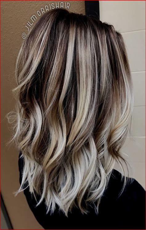 brown and blonde highlights on short hair|dark brown with blonde highlights.